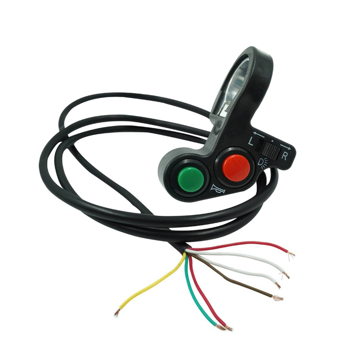 Solidspare 7/8" Motorcycle Switch Turn Signal Light Horn ON-OFF Button blinker switch 22MM