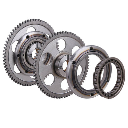 Solidspare Starter Clutch Kit One Way Gear Bearing & Gasket for Yamaha Kodiak 400 450 ATV
