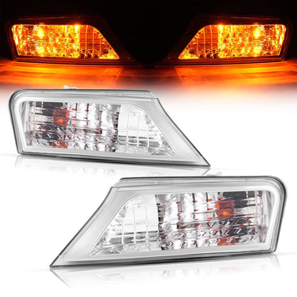 Solid Spare Left&Right Clear Marker Signal Corner Parking Lights For Jeep Liberty 2008-2012