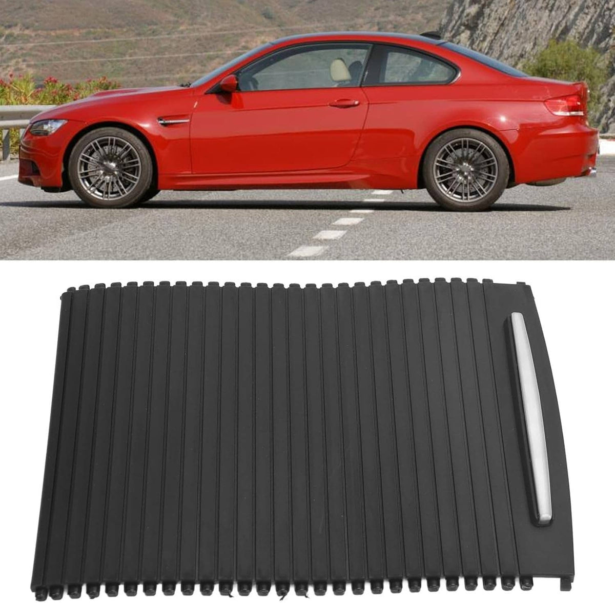 Solid Spare Rear Console Cup Holder Roller Box Cover Fit For BMW E90 E92 M3 E93 335 NEW