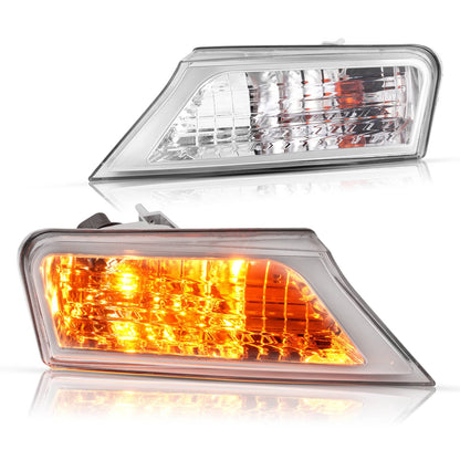 Solid Spare Left&Right Clear Marker Signal Corner Parking Lights For Jeep Liberty 2008-2012