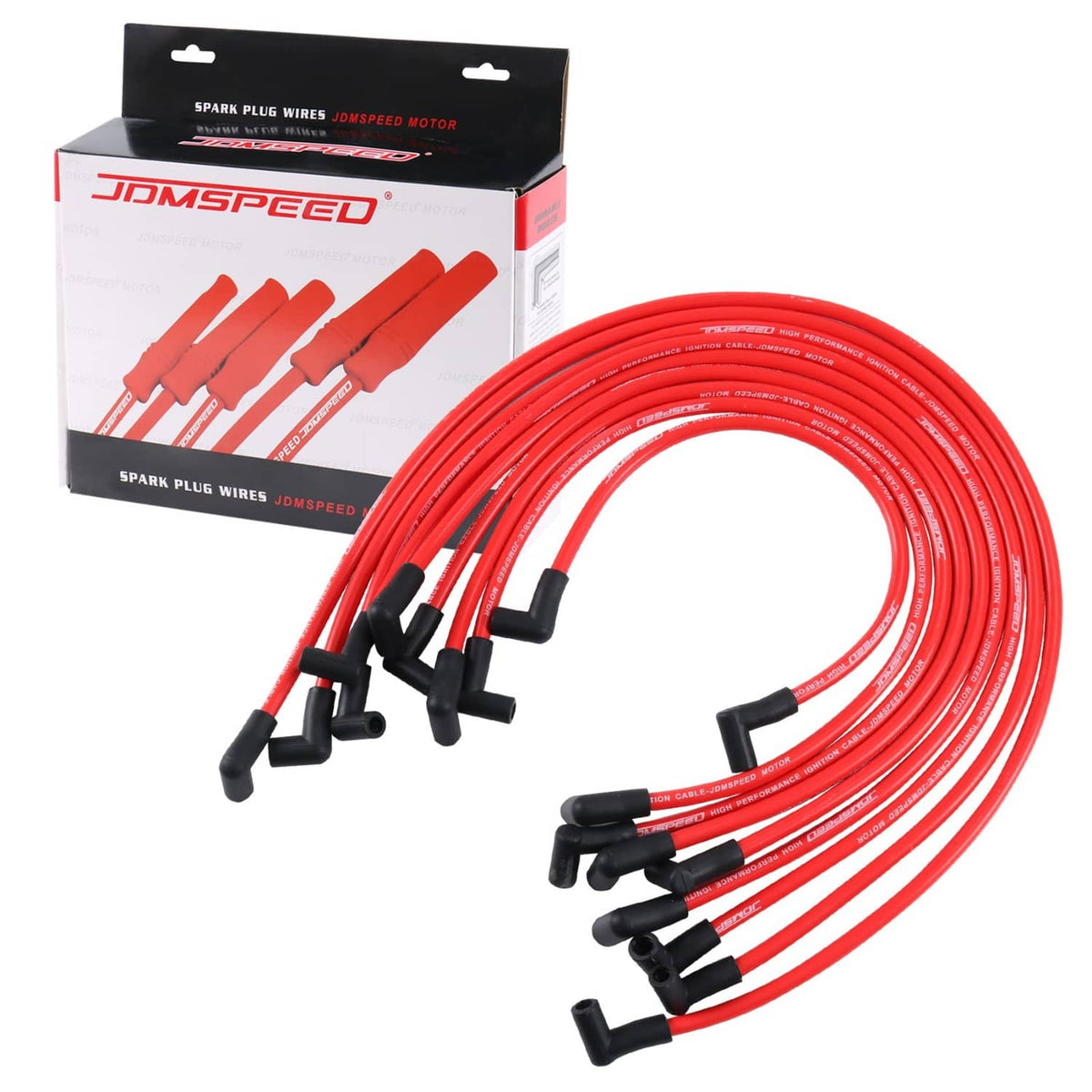 Solidspare JDMSPEED High Performance Plug Wires SBC BBC HEI 2350 383 454 Electronic 10.5MM