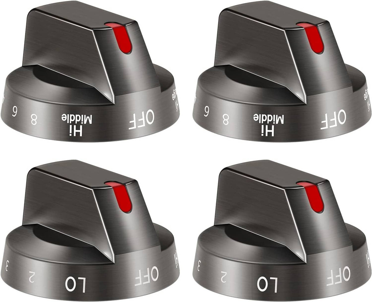 Solid Spare for Samsung NE63T8111SG/AA & NE63T8311SG/AA DG94-03500A/Z Stove Knob Kit 4PCS