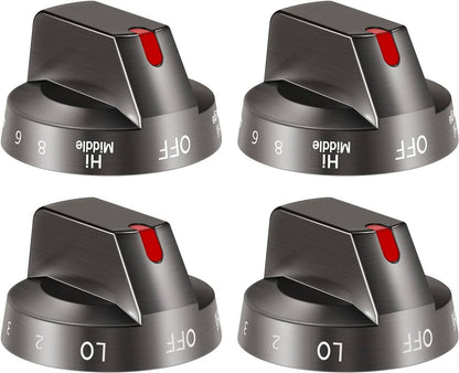 Solid Spare for Samsung NE63T8111SG/AA & NE63T8311SG/AA DG94-03500A/Z Stove Knob Kit 4PCS