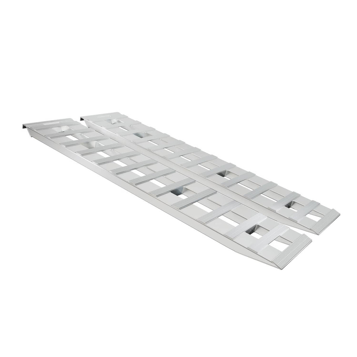 Solidspare 8500Lbs 72" X 15" Aluminum Hook Ramps Car Trailer Truck 1 Pair Ramps Hook End