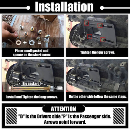 Solidspare Adjustable Conversion Engine Motor Mounts For 88-98 Swap LS1/LS2/LS6/LSX/LQ4/LQ9