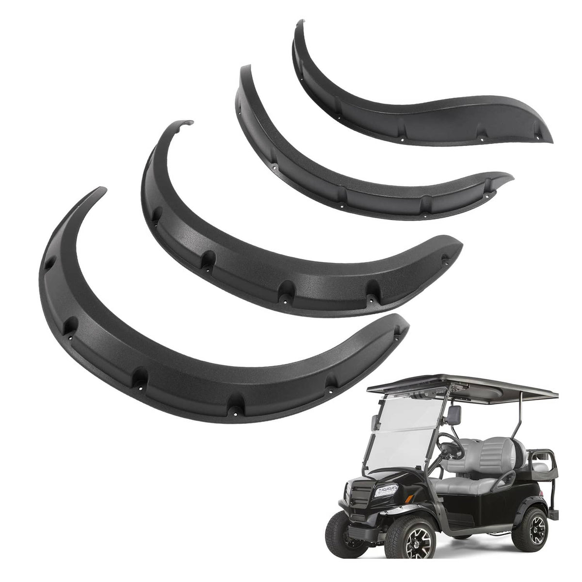 Solidspare Golf Cart Fender Flare For Icon i20L i40L i60L Fits Lifted 2/4/6 Passenger-Carts