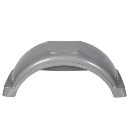 Solidspare For 13" Wheels Tires Skirt Boat Gray Plastic Pair 2 Single Axle Trailer Fenders