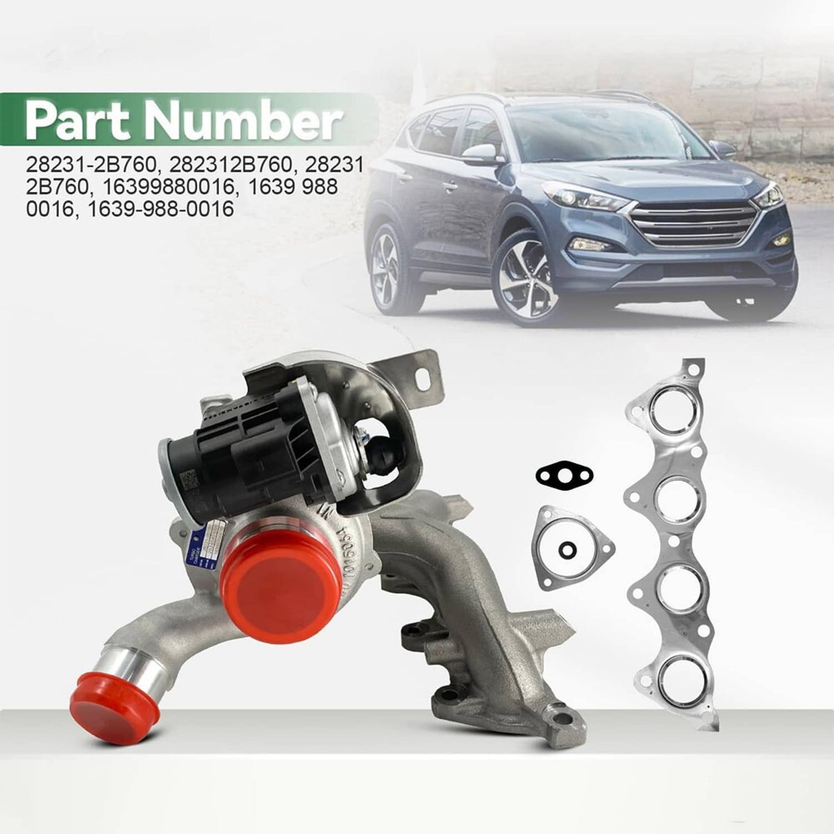 Solidspare Turbo Charger 28231-2B760 fit for 2016-2018 Hyundai Tucson 1.6L 282312B760