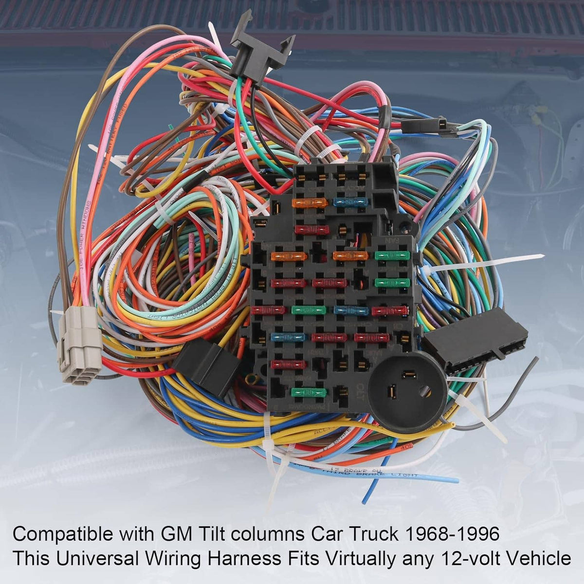 Solidspare Universal 22 Circuit Wiring Harness Street Hot Rat Rod Custom Wire Kit XL WIRES