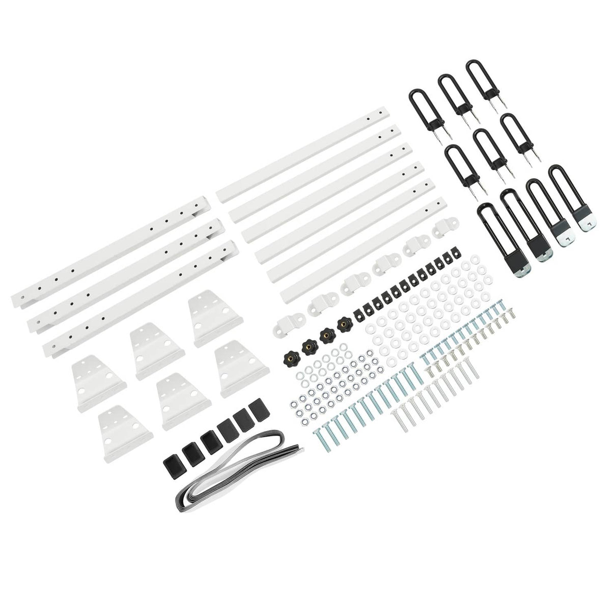 Solid Spare 3-Bars Cargo Van High Ladder Roof Rack For Nissan NV 1500 2500 3500 750 lbs