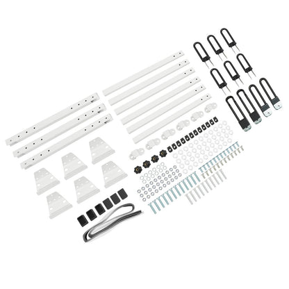 Solid Spare 3-Bars Cargo Van High Ladder Roof Rack For Nissan NV 1500 2500 3500 750 lbs