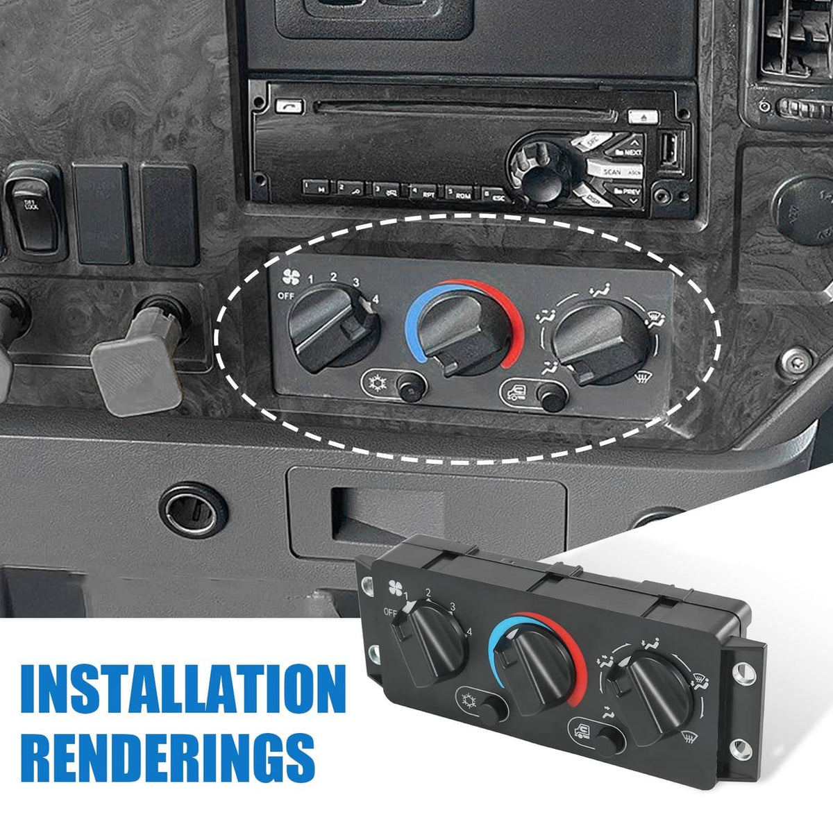 Solidspare A/C Climate Control Module Panel NEW For Mack Truck 2008-2018 25110700 20992943