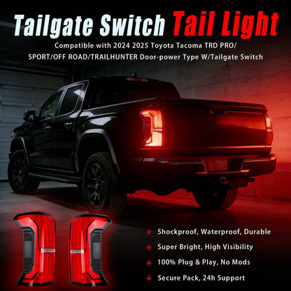 Solidspare 81550-AK050 Passenger Side LED Tail Light Assembly For Toyota Tacoma 2024 2025
