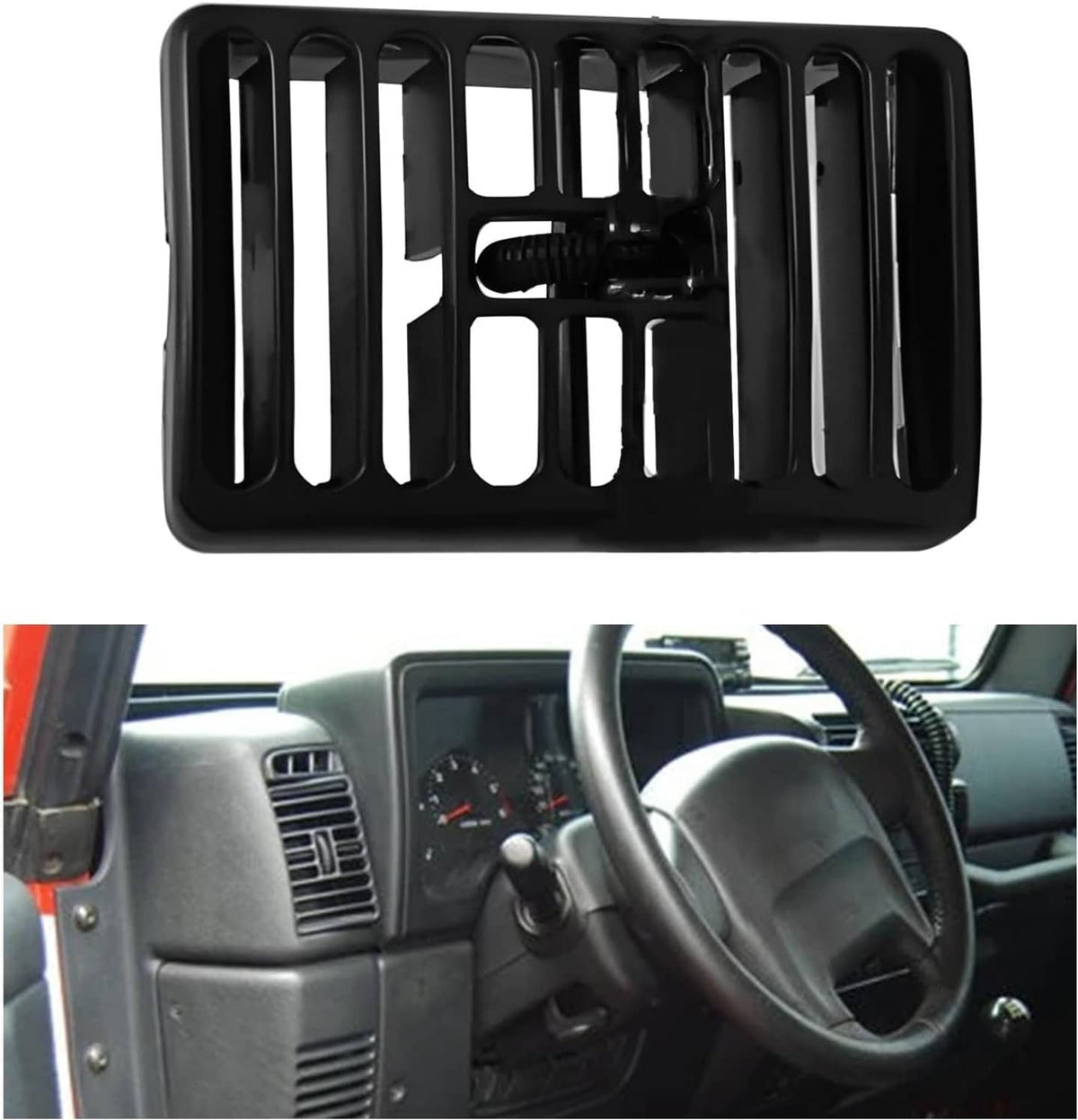Solidspare Dashboard Air Vent Driver or Passenger for 1997-2006 Jeep Wrangler TJ 5DP54TAZ