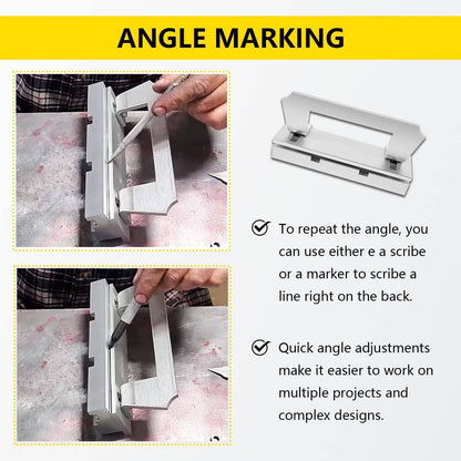 Solidspare Magnetic Bevel Jig for Grinding & Sharpening Metal Knife Making Welders