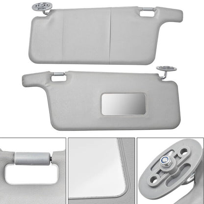 Solidspare 2Pcs Interior Sun Visor Gray For 96-01 Honda Civic LHD Sunvisor 83230-S01-A32