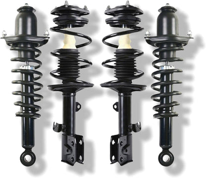 Solidspare 4Pcs New Front and Rear Struts for 2009-2013 Toyota Corolla 1.8L 572597 572598