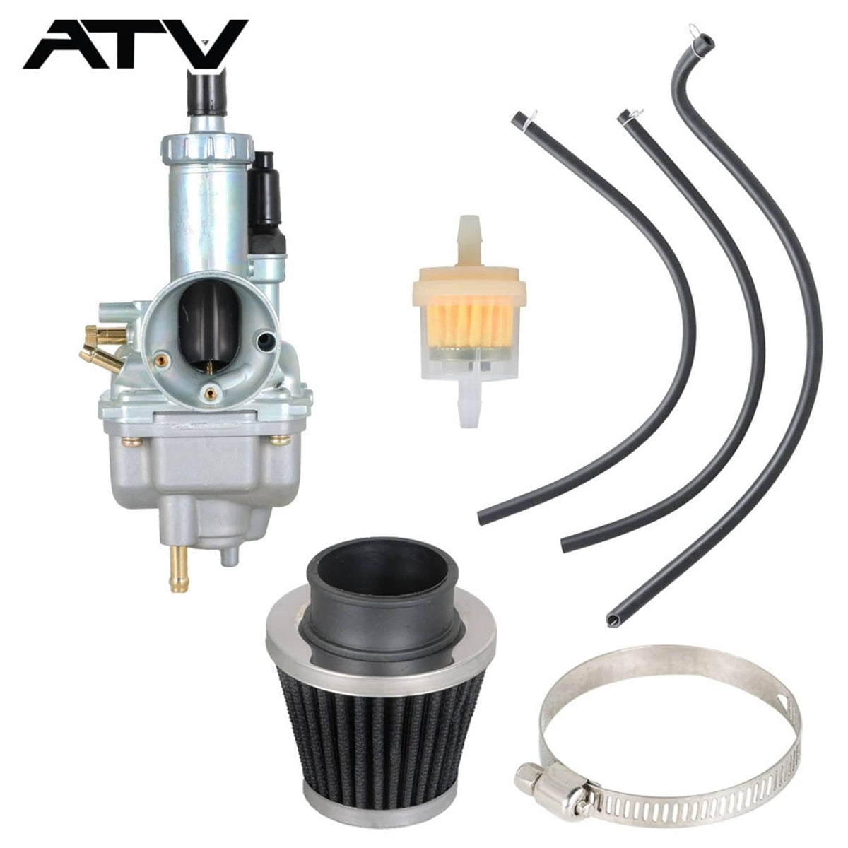 Solidspare Carburetor & Air Filter For Kawasaki Bayou 250 KLF250A Bayou 220 KLF220A 88-02