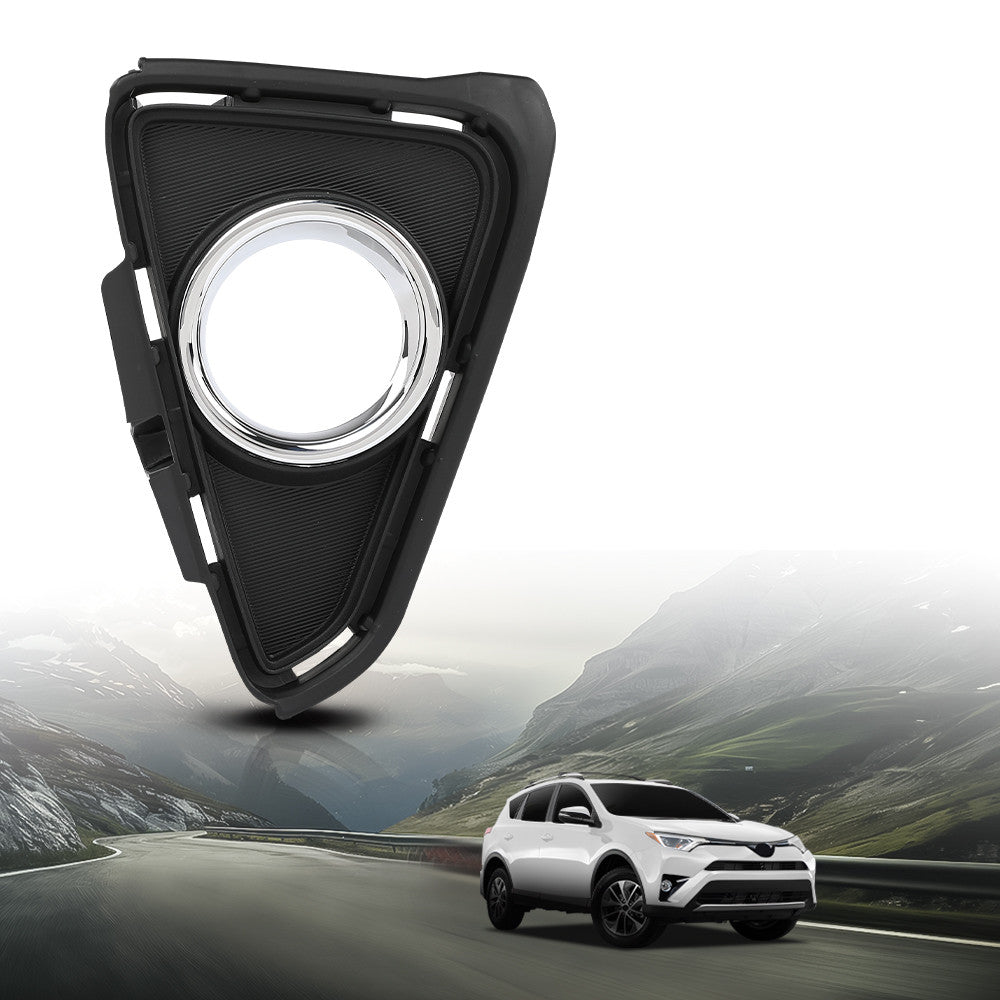 Solid Spare Fit For 2016 2017 2018 Toyota RAV4 Front Bumper Fog Light Cover Bezel Right Side
