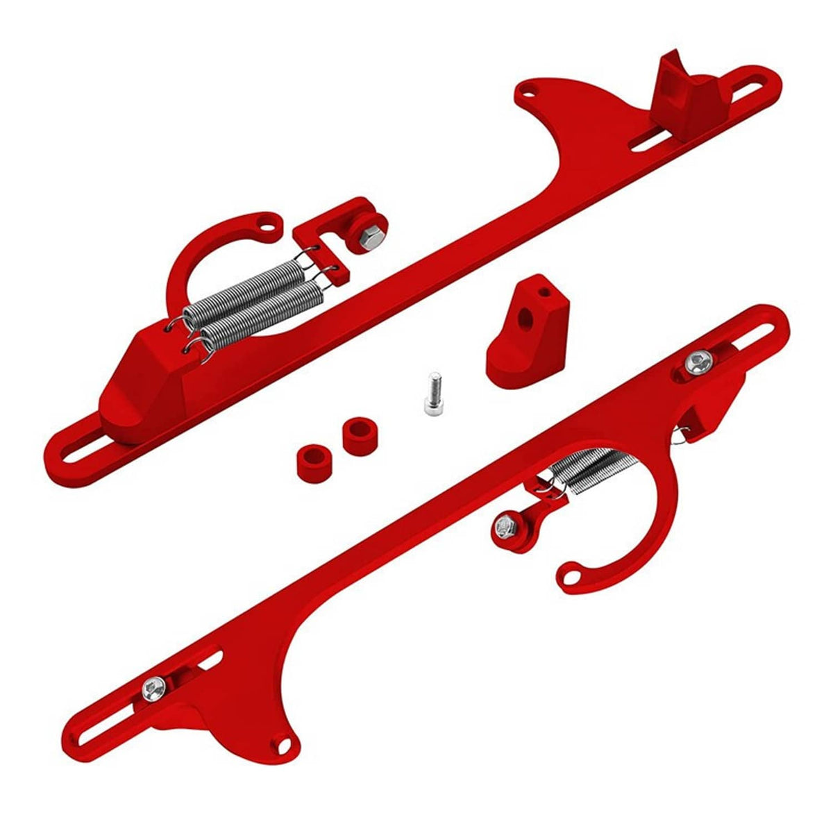 Solidspare RED Aluminum Throttle Cable Carburetor Bracket For 4150 4160 Carb 307 350 SBC
