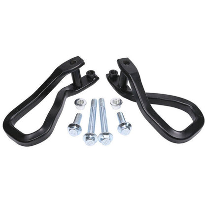 Solidspare Black Front Tow Recovery Hooks w/ Bolts 84195907 For 2019-2021 GMC Sierra 1500