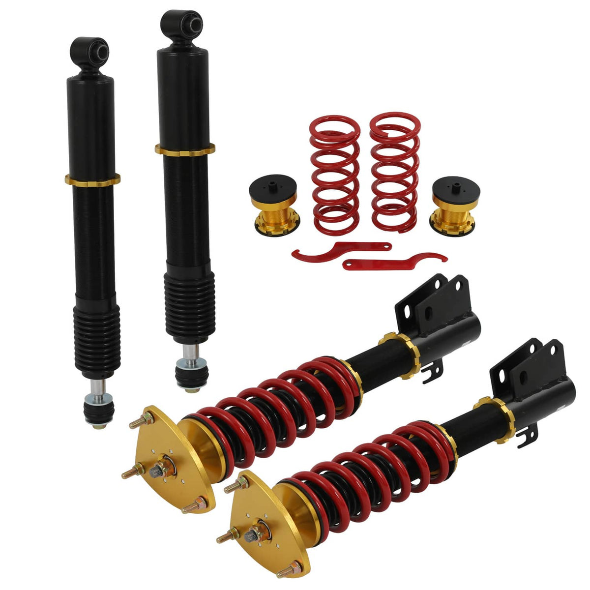 Solidspare Coilovers Lowering Kit Struts Suspension for Scion xB 2004-2006 Adj Height