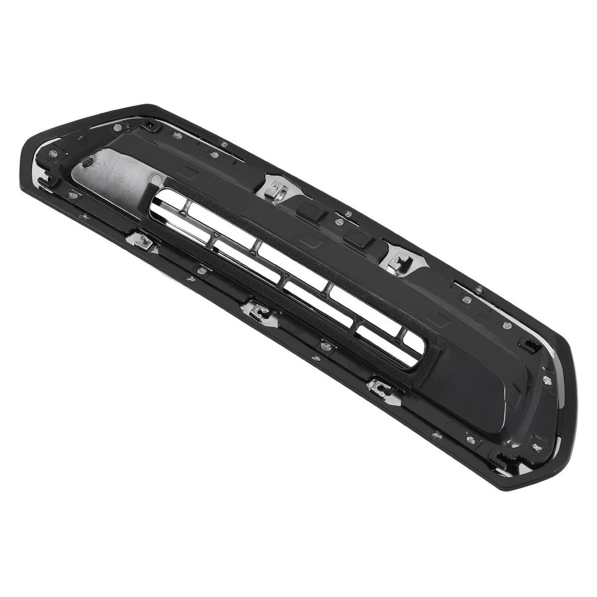 Solid Spare Hood Air Vent Scoop For 2017-19 Chevy Silverado GMC Sierra 2500HD 3500HD Chrome