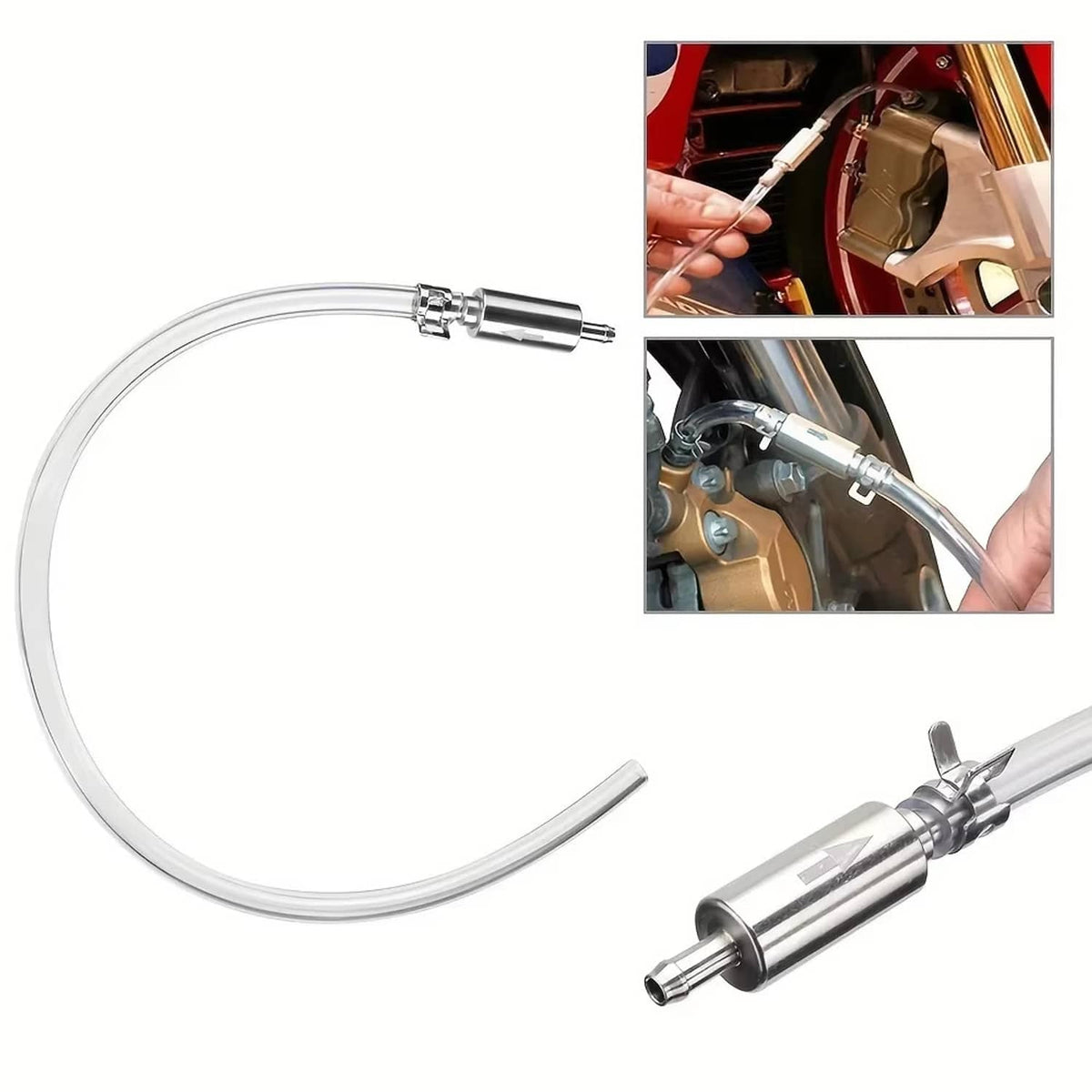 Solid Spare Clutch Brake Bleeder Hose One Way Valve Tube Bleeding Tool Kit Motorcycle Car au