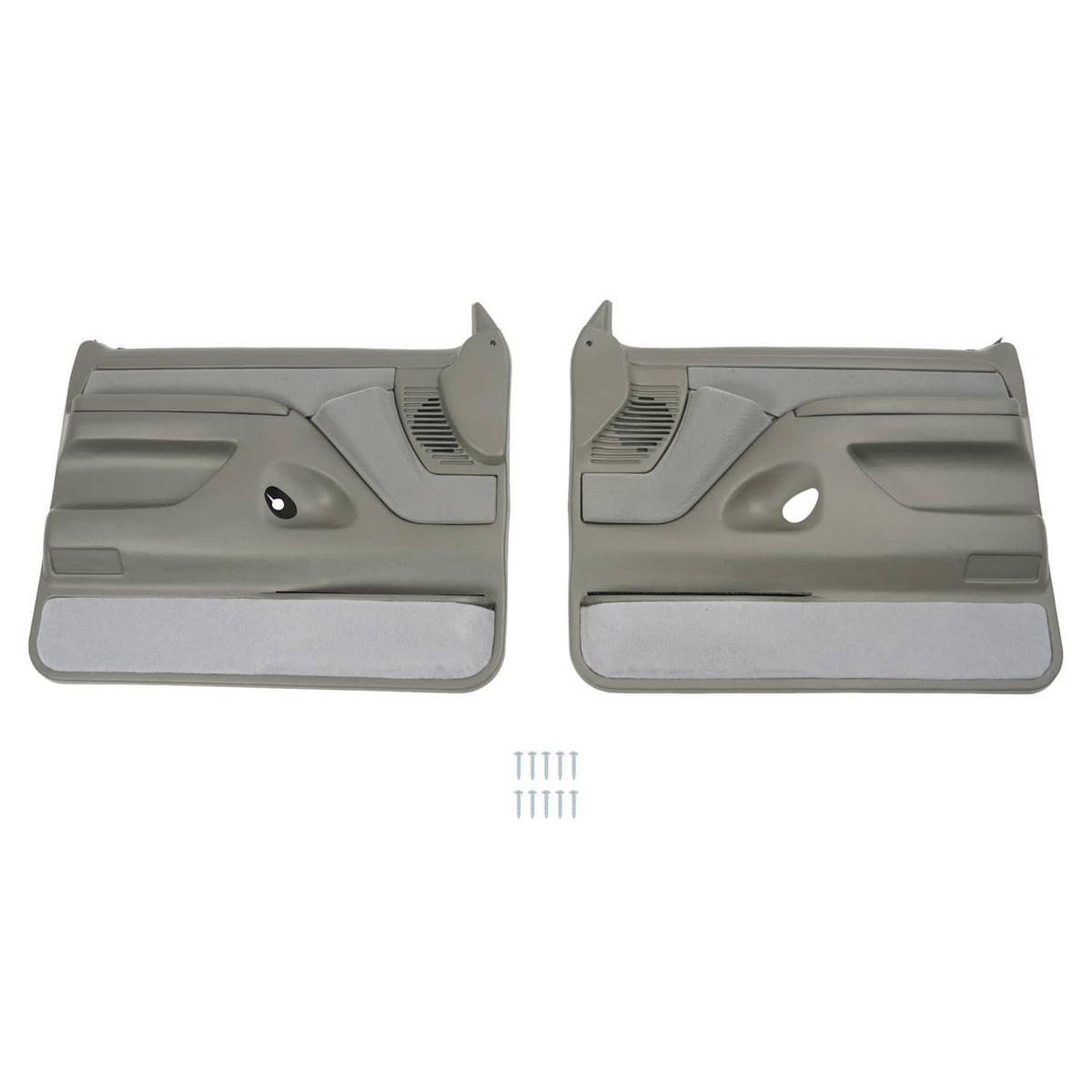 Solid Spare For 1992-1997 Bronco F-150 F-250 F-350 Inner Door Panels Gray 2Dr Left&Right