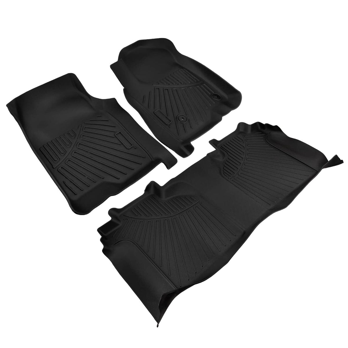 Solidspare Floor Mats All Weather For Chevrolet Silverado 2500HD/3500HD Crew Cab 2020-2024