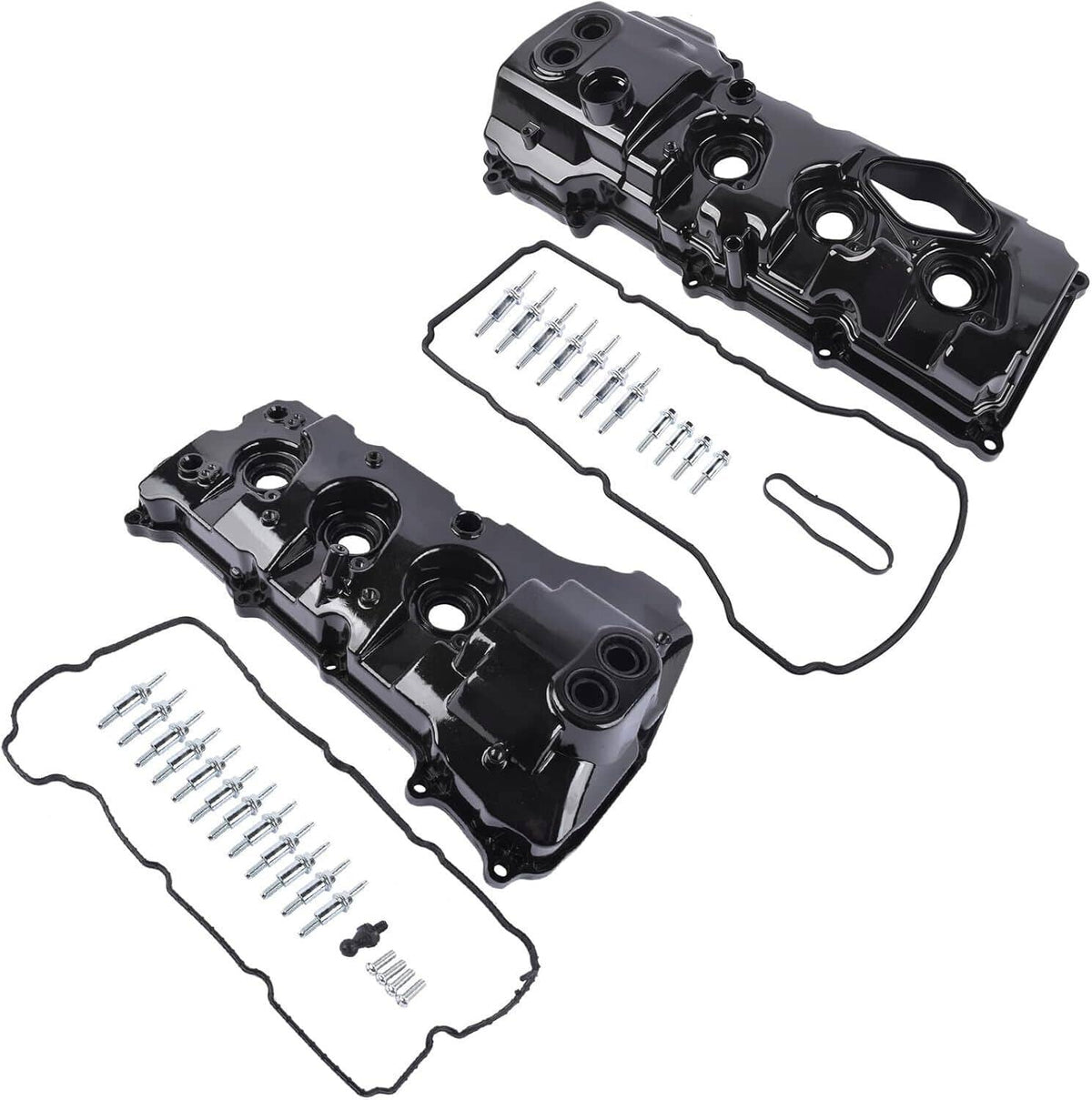 Solidspare Left & Right Valve Cover + Gasket For 15-17 Lincoln Navigator 3.5L Turbocharged