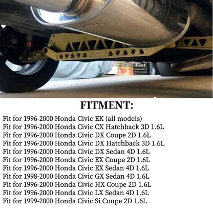 Solidspare New For 96-00 Honda Civic Car Rear Lower Control Arm & Subframe Brace Tie Bar EK
