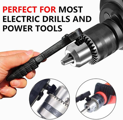 Solid Spare 2-in-1 Ratchet Spanner Drill Chuck Key Wrench Universal Chuck Key Replacement