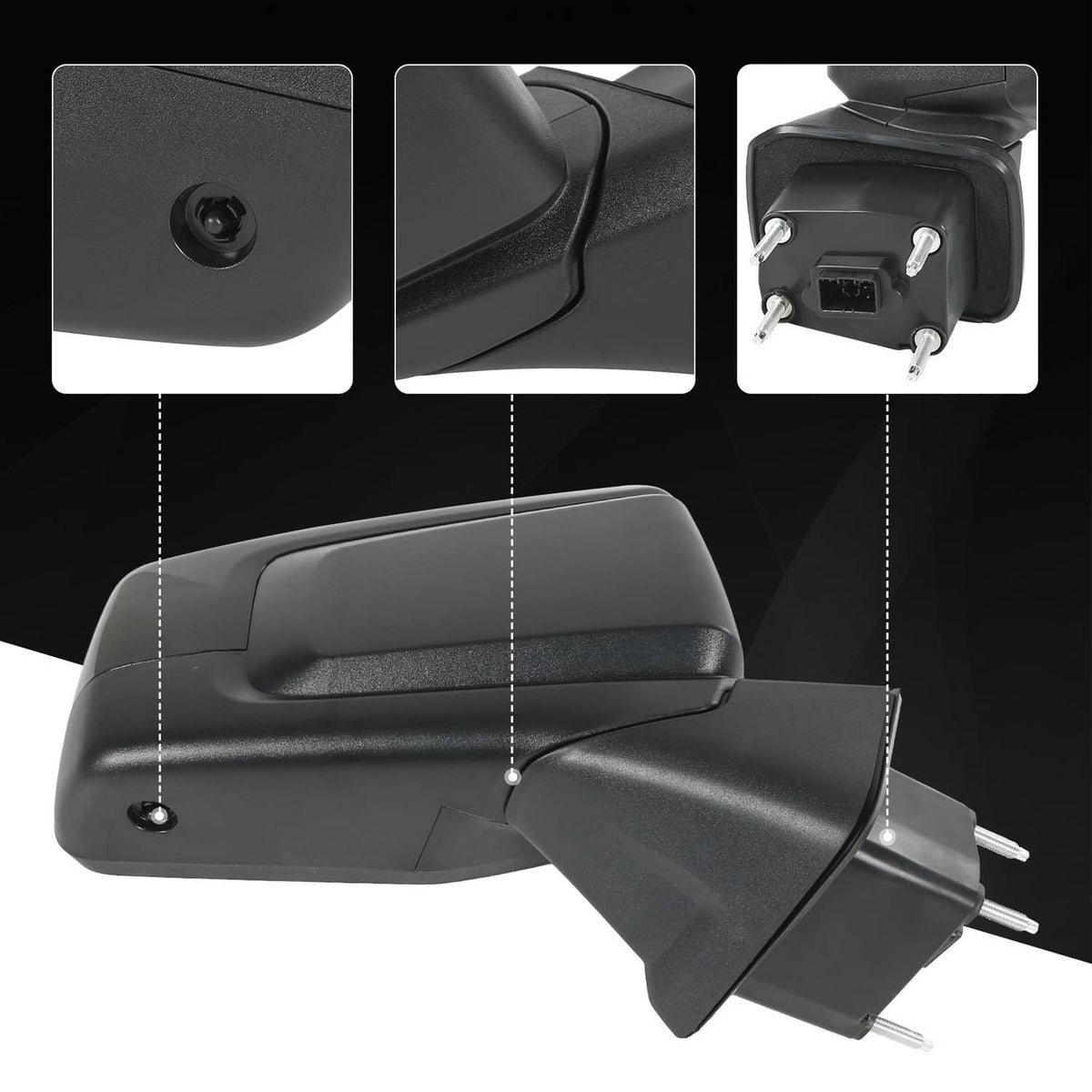 Solidspare Passenger Right Side Power Heated Mirror for 2019-2023 Chevrolet Silverado 1500