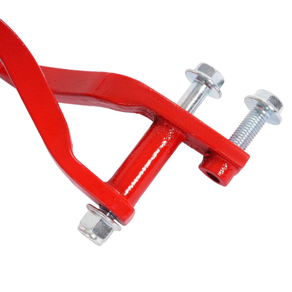 Solid Spare For GMC Sierra 1500 2019-2026 Heavy Duty Front Car Tow Hooks w/ Bolts Red