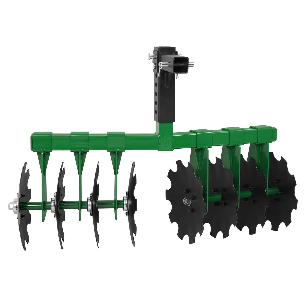 Solidspare Disc Harrow Plow 35" For ATVs UTVs Garden Tractors 2" Receiver Hitch W/ 8 Blades