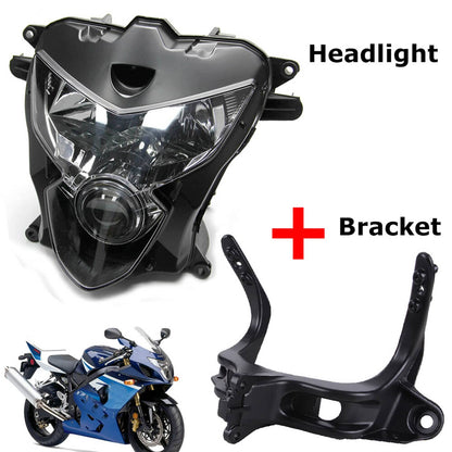 Solidspare Front Headlight +Upper Stay Fairing Bracket For Suzuki GSXR600 GSXR750 2004-2005