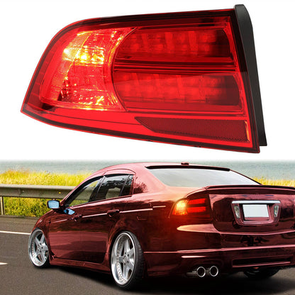 Solid Spare Driver Left Side Tail Light Assembly Rear Brake Lamp For Acura TL 2004-2008