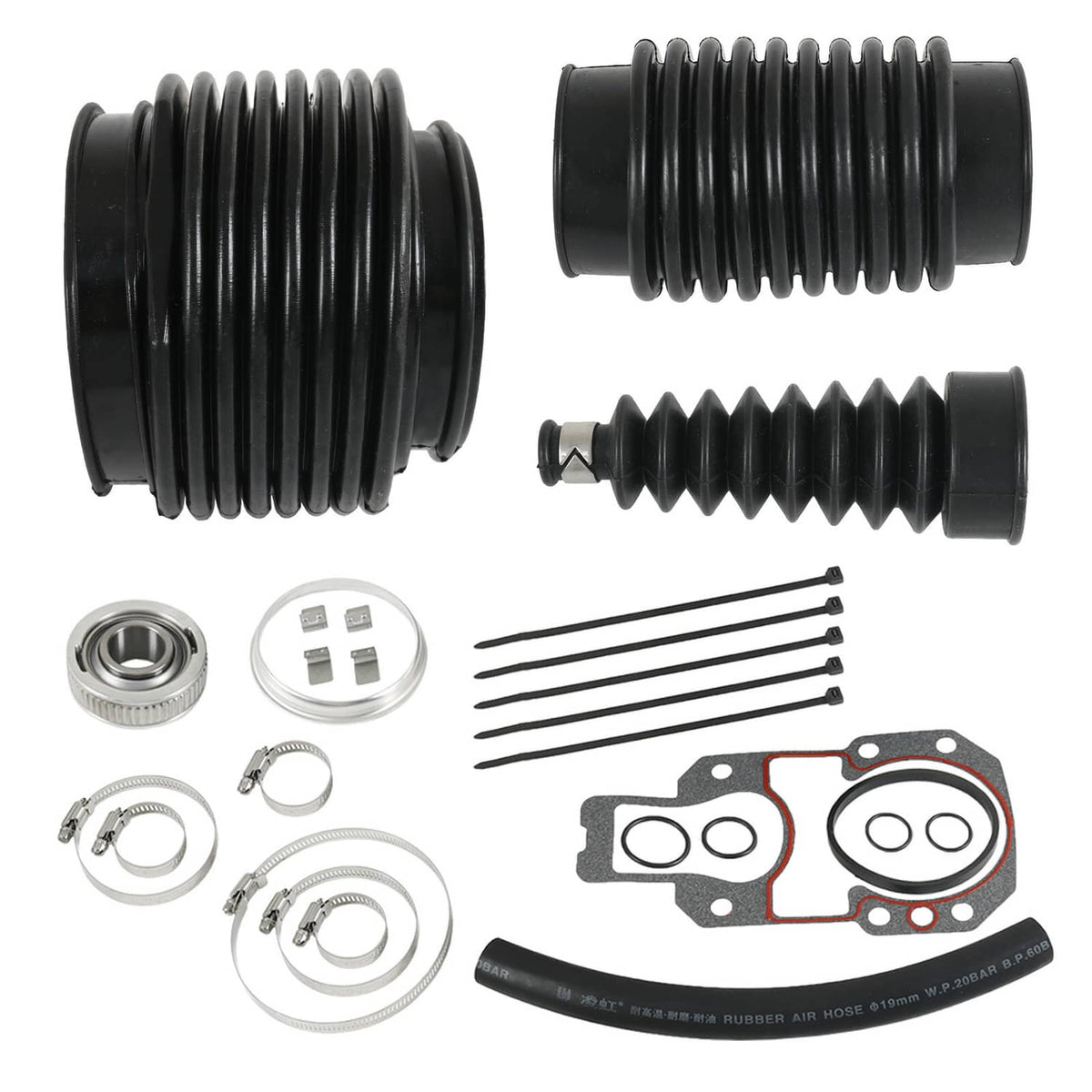 Solidspare FOR MERCRUISER ALPHA ONE 1 GEN 2 TRANSOM BELLOWS REPAIR RESEAL KIT 30-803099T1