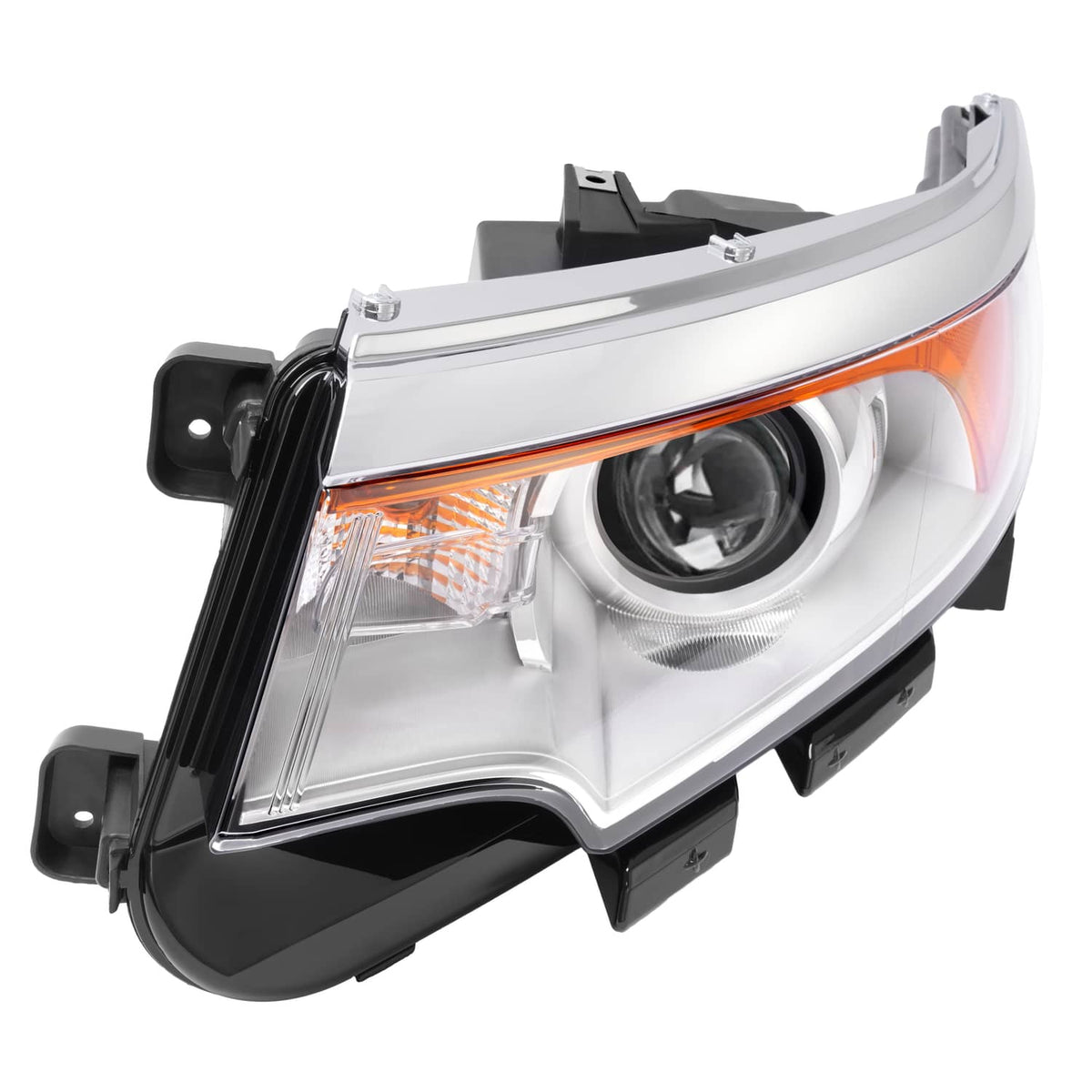 Solid Spare Left Driver Side For Ford Edge 2011-2014 Headlight Lamp W/Bulb 5 Pins Projector