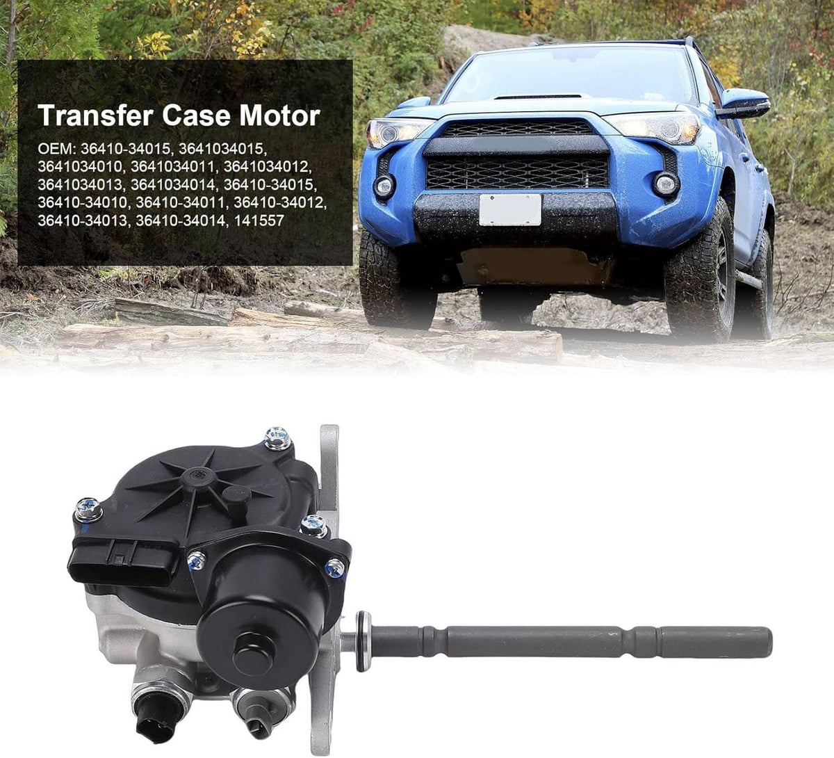 Solidspare New Transfer Case Shift Actuator Motor For Toyota Tundra Tacoma 4Runner 4WD 4x4