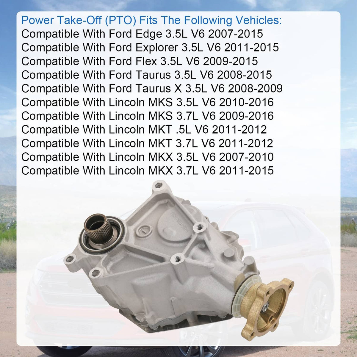 Solidspare Transfer Case Power Take Off For Lincoln Ford 2007-2014 Edge Explorer 600-234XD