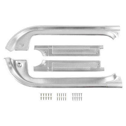 Solidspare Door Sill Protector Kit For 1978–1991 Chevy GMC C/K R/V Series Pickup Aluminum