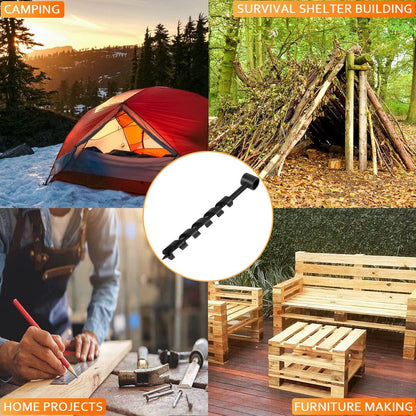 Solidspare 1 x 12” Scotch Eye Wood Auger Drill Bit For Bushcraft and Camping Furniture Maki