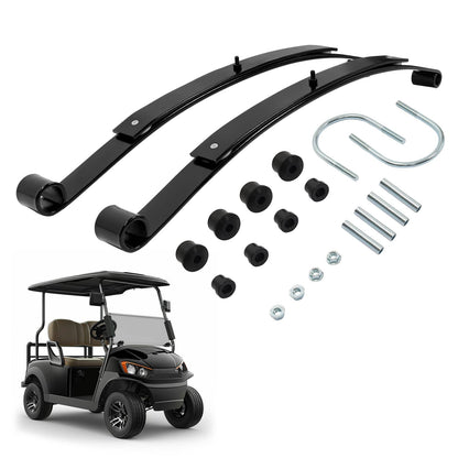 Solidspare Rear 2 Leaf Spring Kit W/Bushing & Sleeves For Golf Carts EZGO RXV 2008-UP
