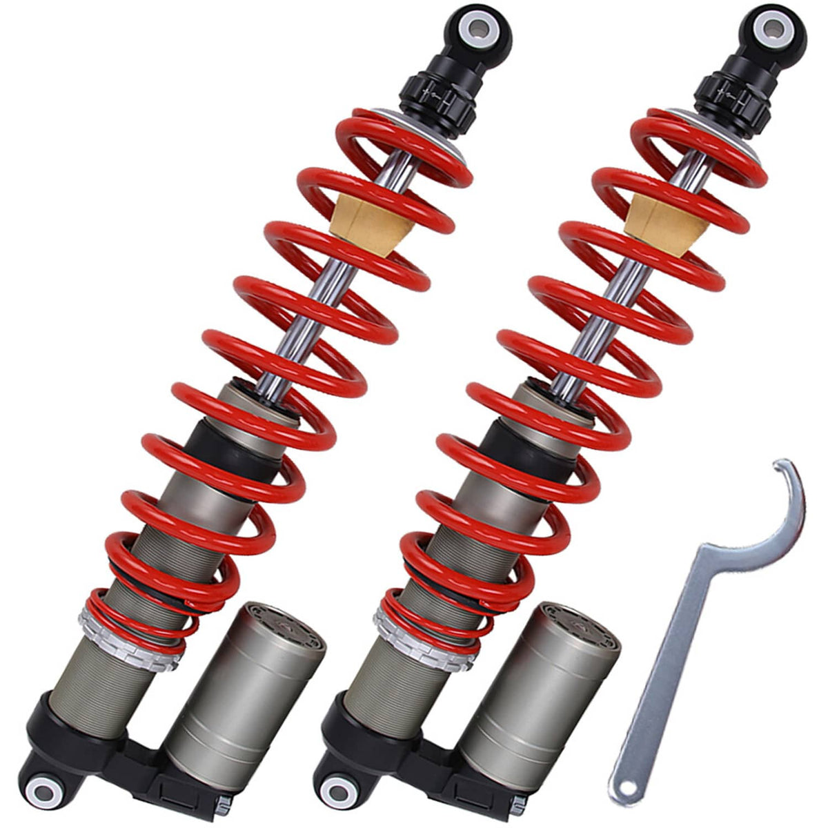 Solidspare Adjustable 505mm Front Air Shocks Absorbers For 2009-2014 Polaris RZR S 800 EFI