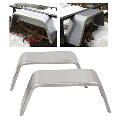 Solidspare 2 X Single Axle Trailer Fenders For 14"-16" Wheels For Car Hauler Cargo Utility