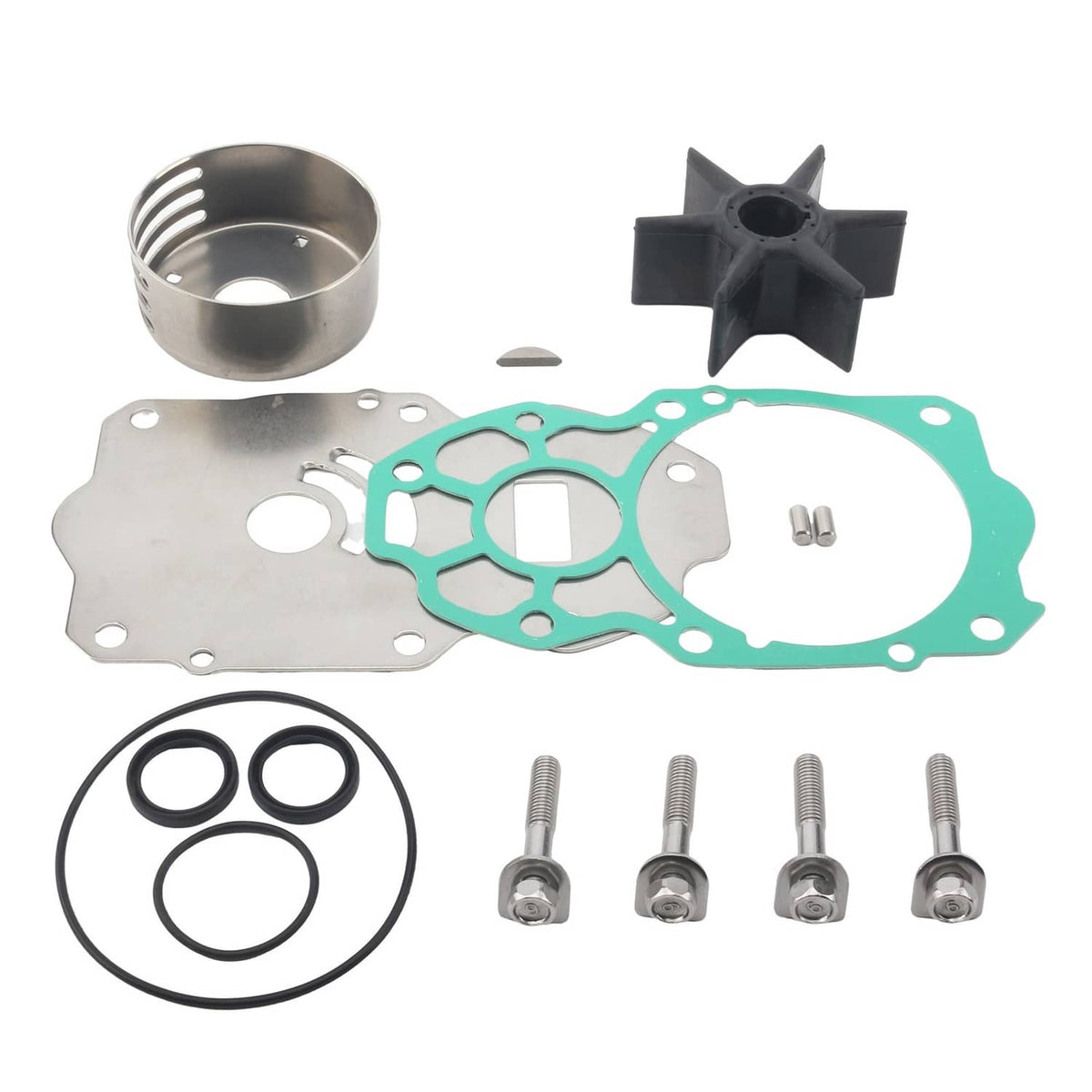 Solid Spare 6CE-W0078-00 Water Pump Repair Kit for Yamaha 225/250/300HP Outboard Boat Motor