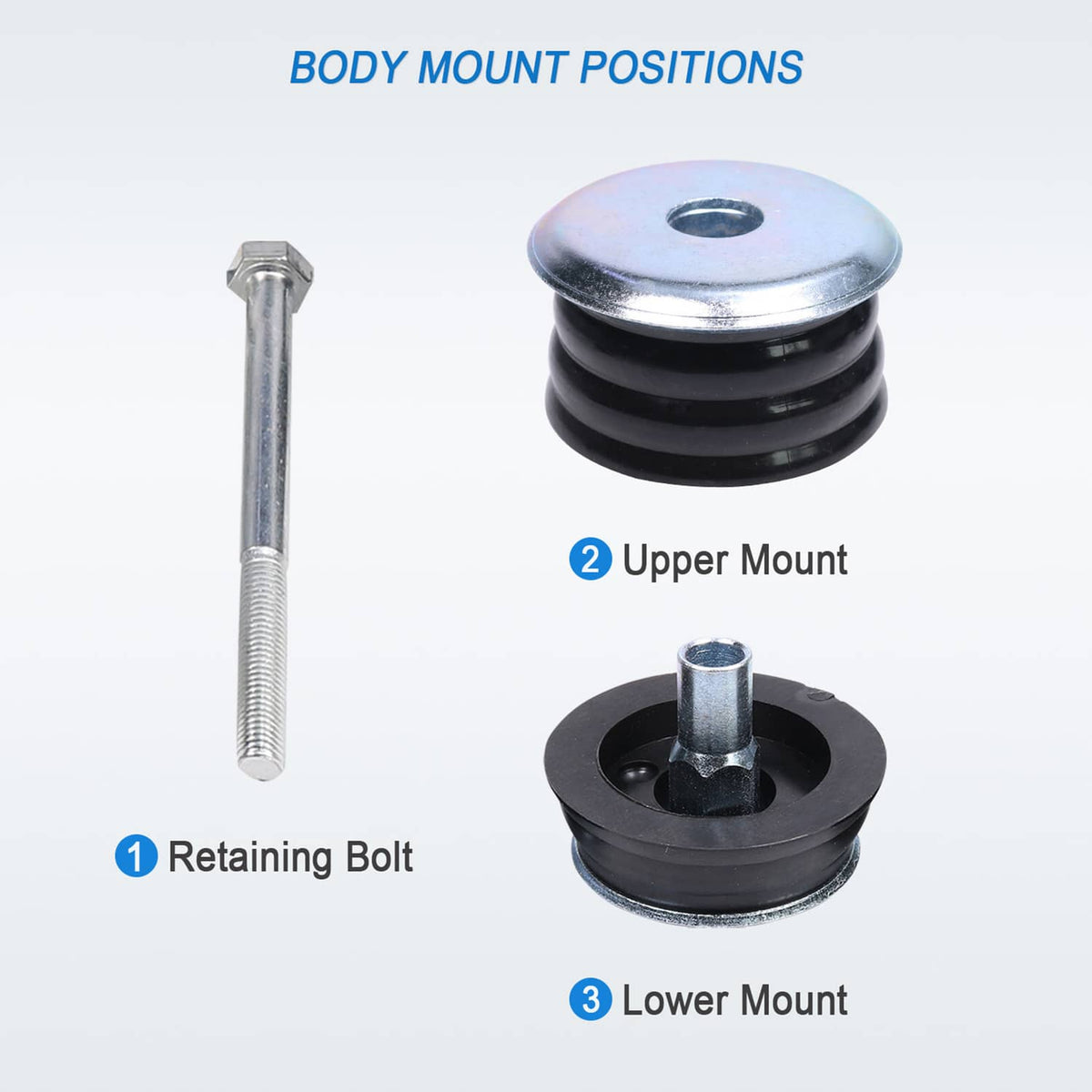 Solidspare Body Cab Mount Kit For 2008-2016 Ford F350 F250 Super Duty KF04060BK NEW